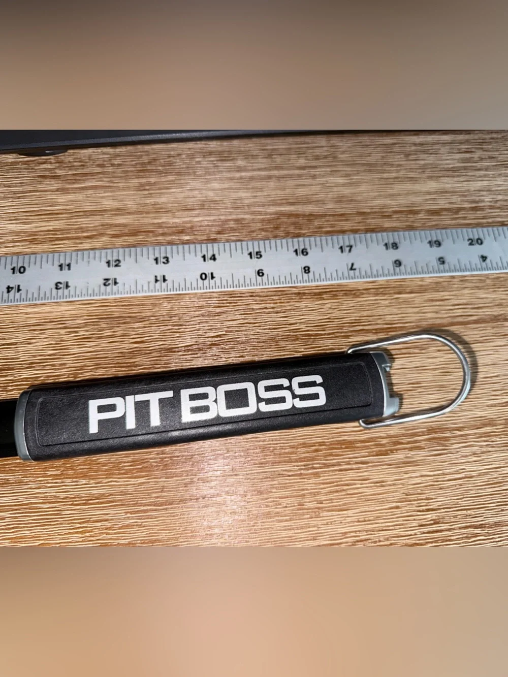 ⭐️ XL PITT BOSS Black Slotted Turner Spatula with Rubber Grip & Side Scraper